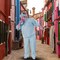 Doctor Costume Plus Size Adult Hospital Scrubs Mask and Cap Outfit